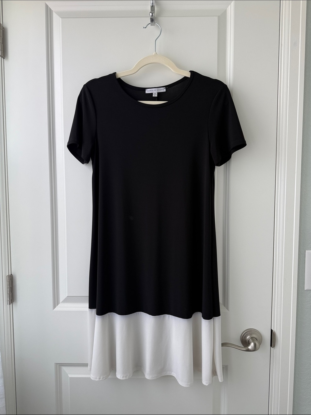 Annalee + Hope Black Crewneck Top